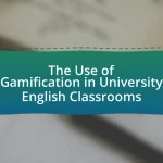 The Use of Gamification in University English Classrooms