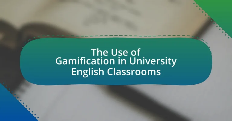 The Use of Gamification in University English Classrooms
